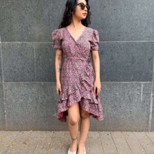 Madhurya Ajrakh Wrap Around Dress