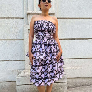 Aadi Ruffle Midi Dress