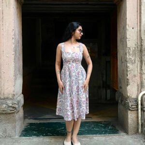 Aadi Flared Midi Dress