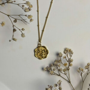 Golden Fleur Medallion