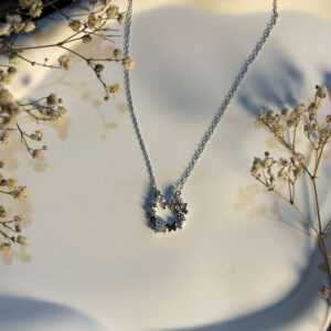 Silver Radiant Halo Pendant