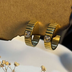 Radiant Ribbed Hoops