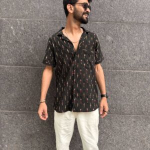 Aadi Black Ikat Shirt